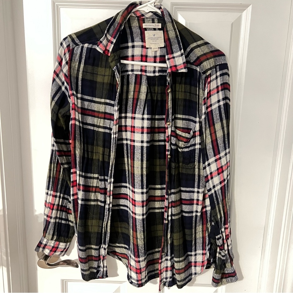 American Eagle Ahh-Mazingly Soft Boyfriend Flannel